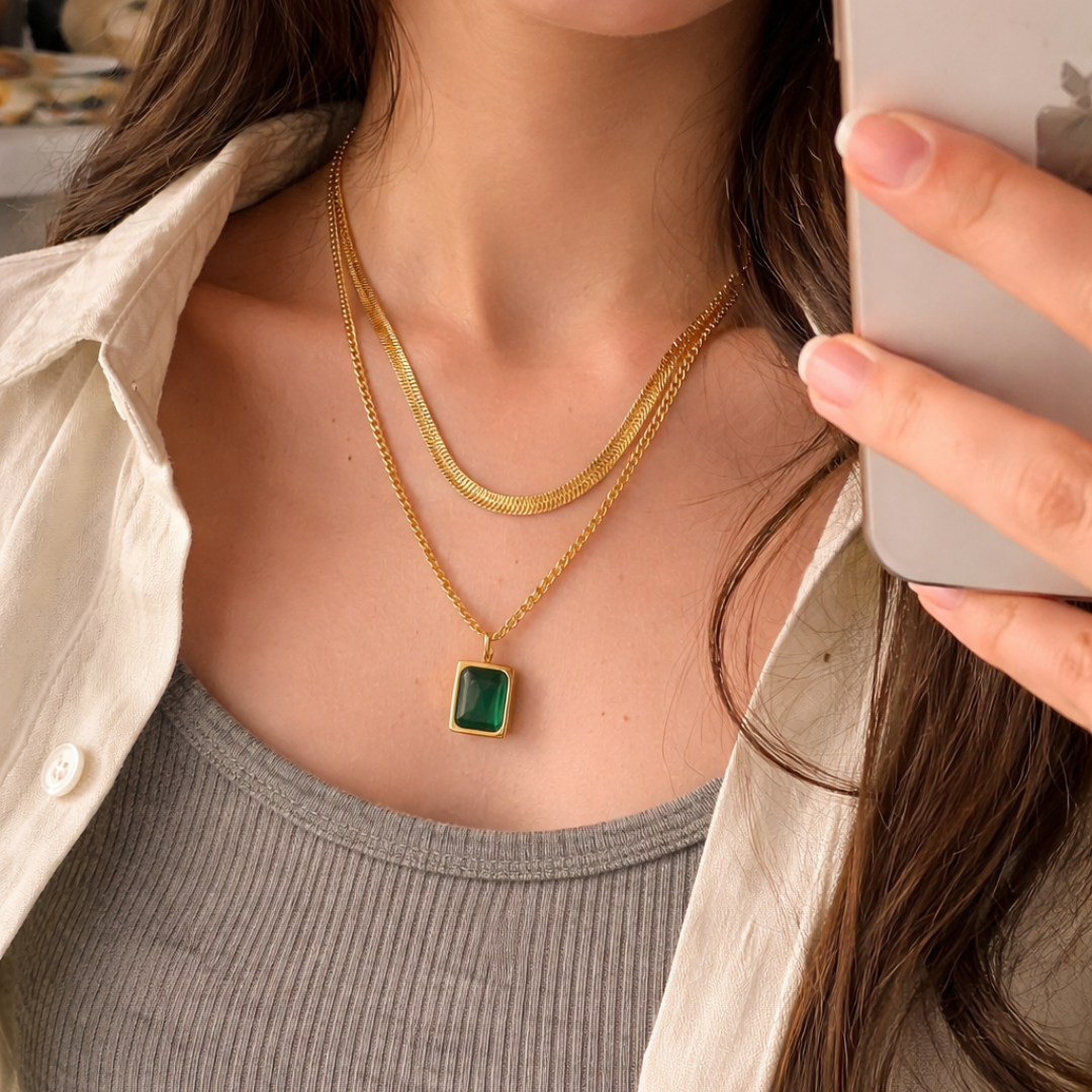 Green Cristal Necklace