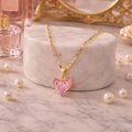 Pink Heart Necklace