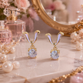 Diamond Bunny Stud Earring