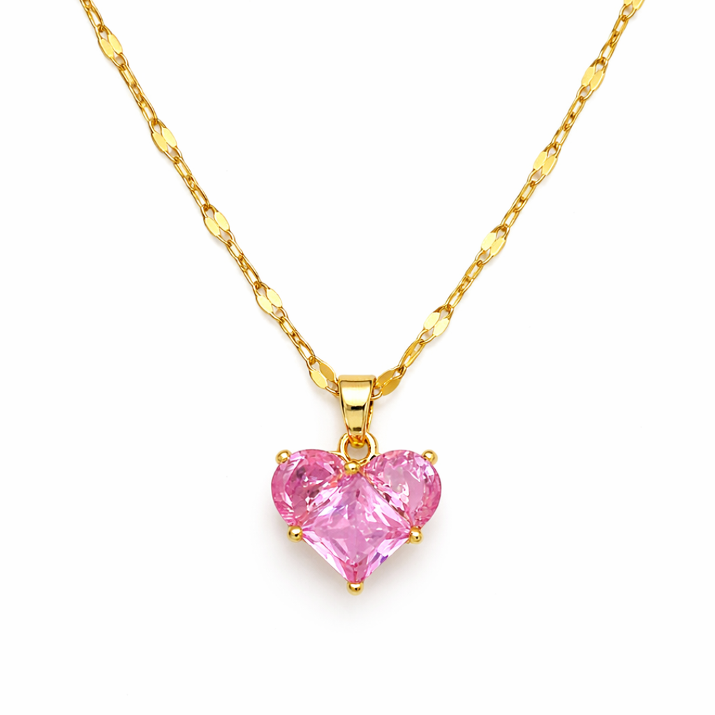 Pink Heart Necklace